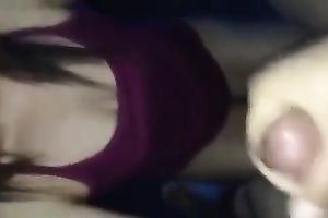 POV sex movie scene with an insatiable Asian whore working on a dong