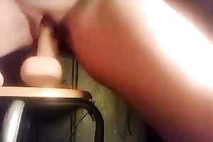 My ex GF drills her twat with a sex toy in homemade solo movie scene
