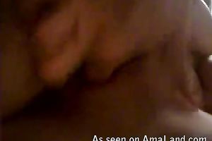 Bootylicious and lustful latin chick masturbates and engulf a lolipop