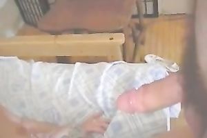 I came on the diminutive wet crack of my GF and this babe cleaned up my dong in her mouth