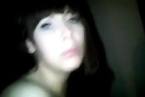 Blue-eyed brunette hair sucks my BBC in POV movie scene and enjoys hawt sex