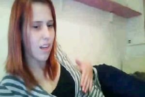 I am a stylish redhead and I like to show off my tasty love bubbles on livecam