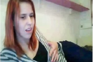 I am a stylish redhead and I like to show off my tasty love bubbles on livecam