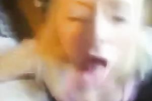 Cute golden-haired legal age teenager can't live without the taste of cum and craves greater quantity