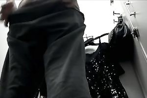 Amateur sweetheart acquires caught on a hidden webcam in the changing room