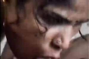 Hot indian brunette babe receives pickuped to engulf large 10-Pounder