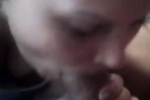 The way this babe sucks my wang is immensely pleasurable to me