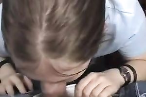 My sexually excited colleague doesn't look also pleased to be taking that facial