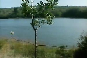 Stunning retro scene with coeds playing basketball outdoors
