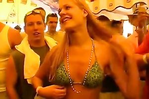 Spring breakers showing off their hawt scones on camera and to public