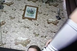 Huge-breasted legal age teenager entertains herself by playing with her fur pie
