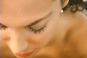 Curly haired charmer with giant marangos can't live without reverse cowgirl position