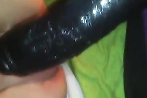 Enormous dark plastic tool in the snatch of my German cheating wife