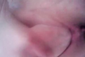 My bulky spouse allows me to see her playing with her twat