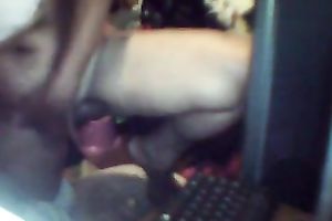 Weird web camera scene with an unattractive old whore fingering her cum-hole