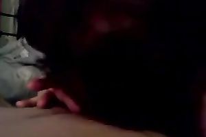 Lustful dark-haired milf sucks my weiner and doesn't wish to stop