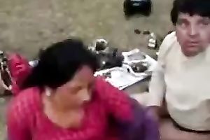 Ugly amateur milf receives her vagina group-fucked unfathomable in the mountains