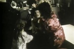 Two angels share one white hard weenie with great greediness