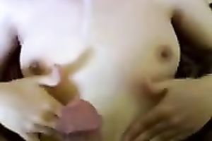 Iranian whore takes it in her mouth and acquires jizzed on her love muffins