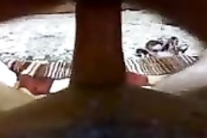 Iranian whore takes it in her mouth and acquires jizzed on her love muffins