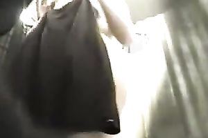 Bootylicious enchantress changes her clothing in locker room