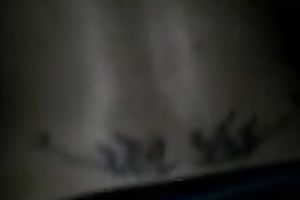 Lovely gazoo of my dark brown girlfriend in pants overspread with cream