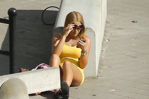 Every time I watch a hot slutty wife in a yellow suit I receive an instant erection