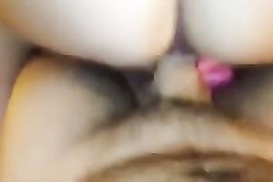 My hubby stuffs my twat with a toy and fucks my arsehole