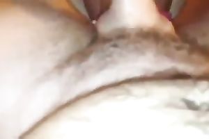 My hubby stuffs my twat with a toy and fucks my arsehole