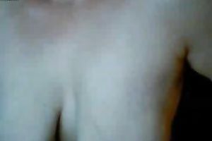 Elegantly hawt livecam model with large ass is playing with her large love melons