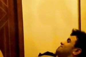 Handsome desi feels up his girl's body all over in advance of fucking her missionary style