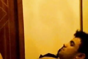Handsome desi feels up his girl's body all over in advance of fucking her missionary style