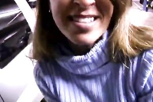 Just a lustful amateur milf honey longing for impure facial