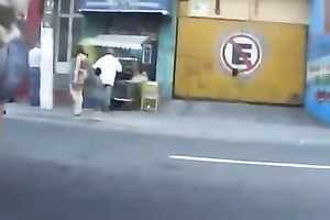 Amateur honey with terrific gazoo acquires caught on my spy webcam in the street