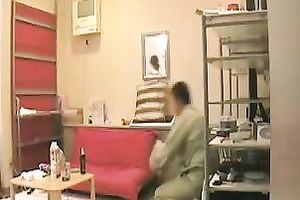 Flashing my delicious intimate parts to the technician