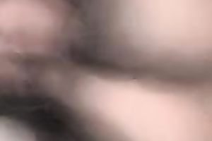 My fellow overspread my large tits with chubby spunk flow after we drilled missionary style