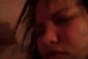 Latina babe receives drilled in her bawdy cleft just now after this babe woke up