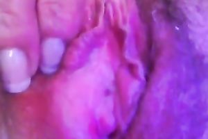 Depraved BBC slut fingers her cum-hole to agonorgasmos in homemade solo