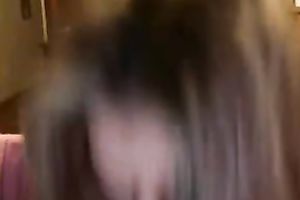 Juggy non-professional mamma shows her large soft bumpers and kneads 'em