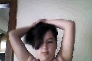 My lubricious girlfriend enjoys showing off her large scoops