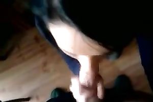 Slut from Romania gave me an excellent oral-job as that babe sits on the floor