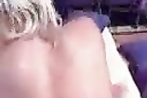 Blonde doxy just loved to engulf biggest wang of her paramour in a home sex tape