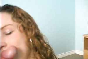 Slutty redhead Sophia sucks a wang greedily in hawt POV episode