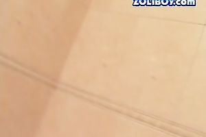 Cum-addicted dark brown doxy gives sexy orall-service to her slutty guy