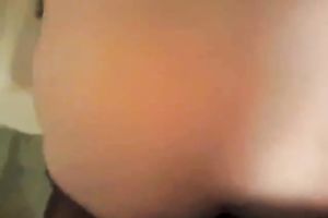 Friend's miniature white gf goes mad choking on my dark monster weenie