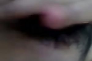 Fingering my bushy legal age teenager love tunnel and then licking my fingers