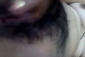 Fingering my bushy legal age teenager love tunnel and then licking my fingers