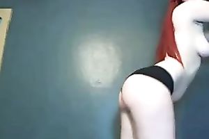 Cute redhead has saggy tits but quite marvelous booty