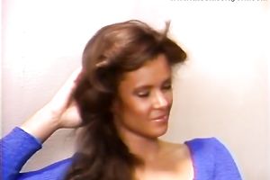 Brown head busty floozy receives seriously mish pose poked