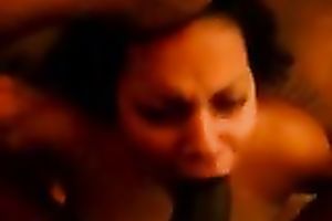 Face-fucking a curvy Latina with my heavy dark dick